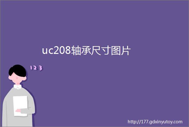 uc208轴承尺寸图片